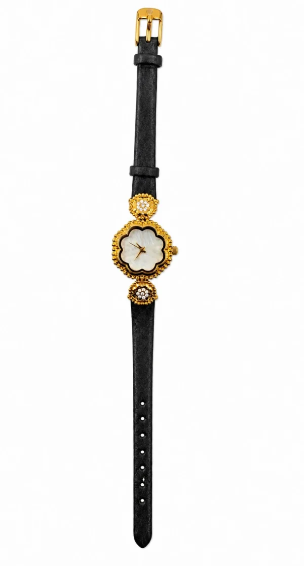 fashion watch Luxury Floral Gold Women Watch – Premium Elegant Bracelet Watch | Female Watch