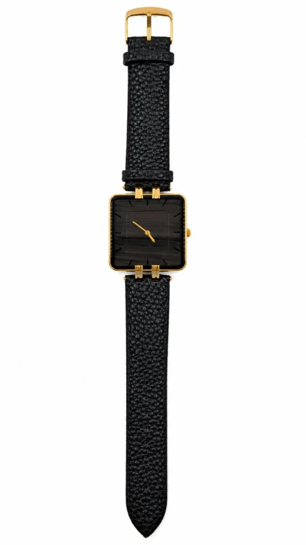 stylish black and brown watch Black Square Dial Luxury Men’s Watch