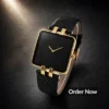 black square dial luxury mens watch black square dial luxury mens watch
