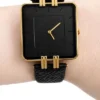 Elegant Black Square Dial Watch