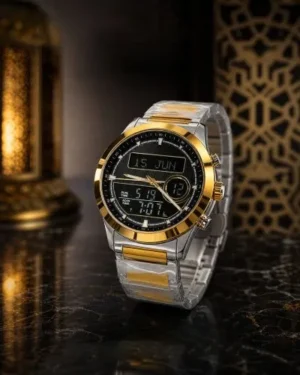 Two-Tone Digital Analog Watch