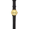 Gold Dial Men’s Watch with Brown Leather Strap